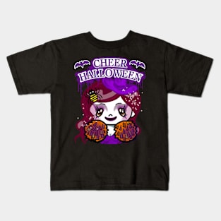 CHEER HALLOWEEN WITCH Kids T-Shirt